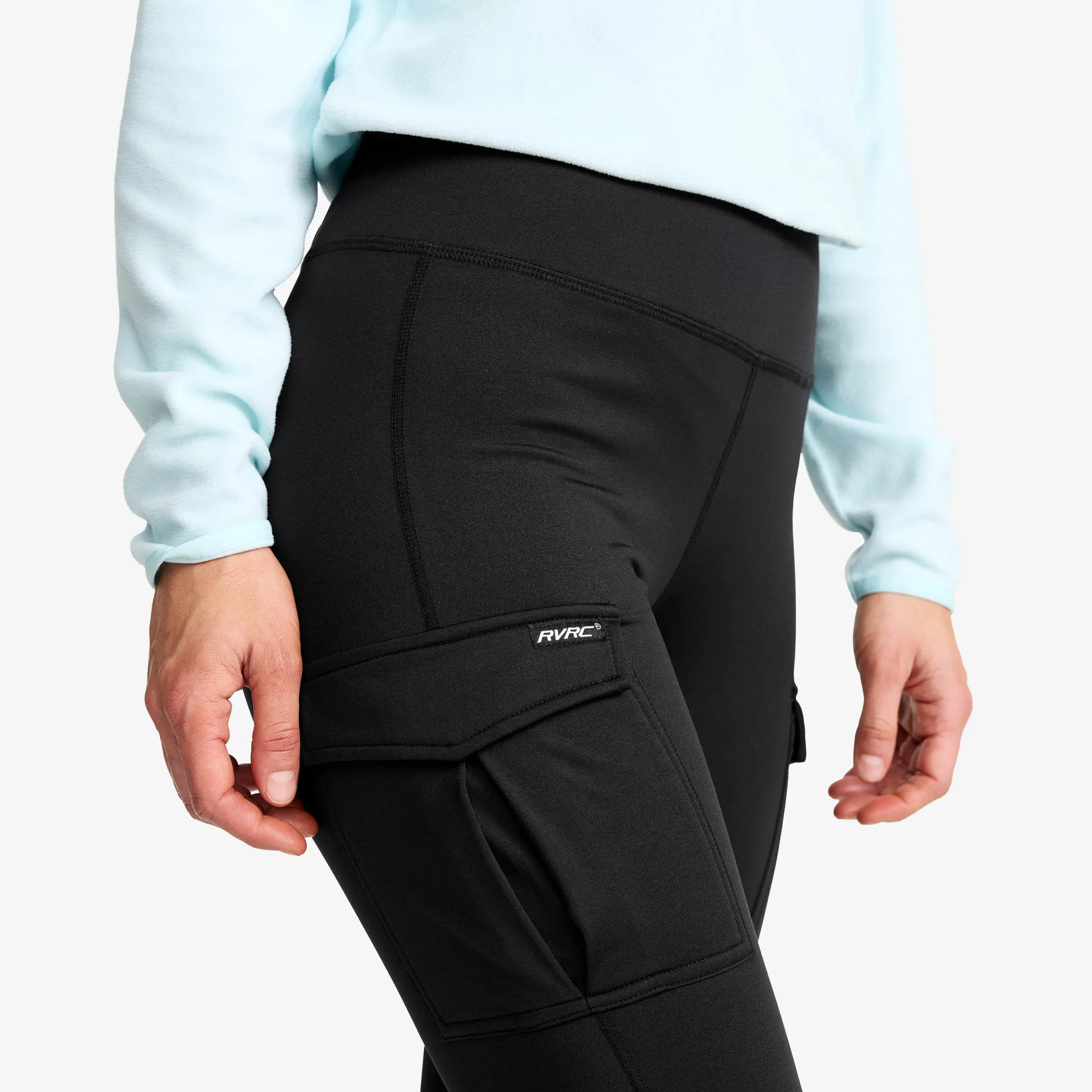 Alaska Fleece Lined Pocket Leggings Damen Black