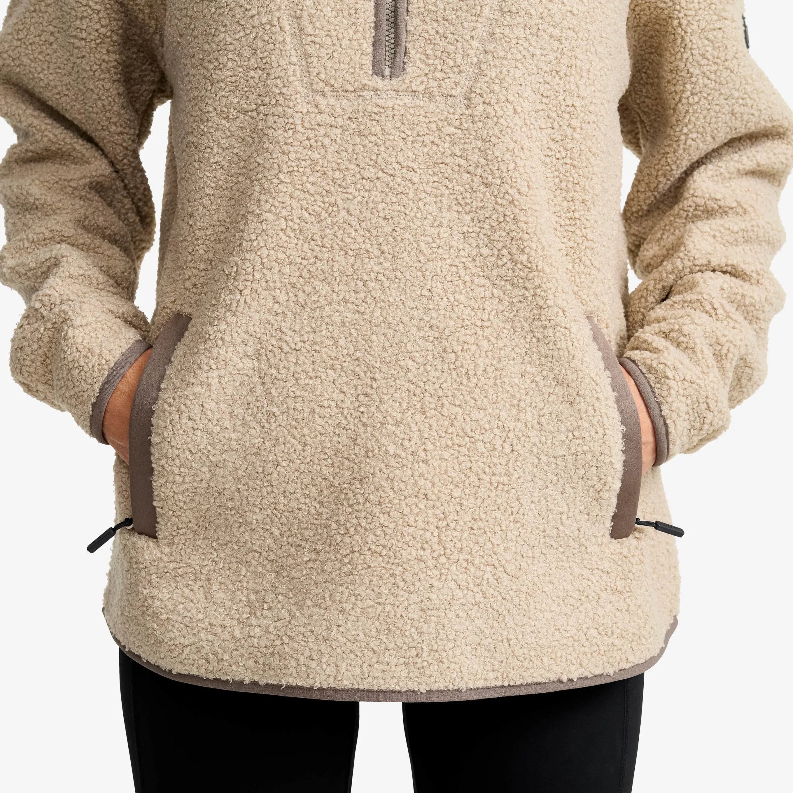 Bigfoot Half-zip Pile Fleece Damen Aluminium