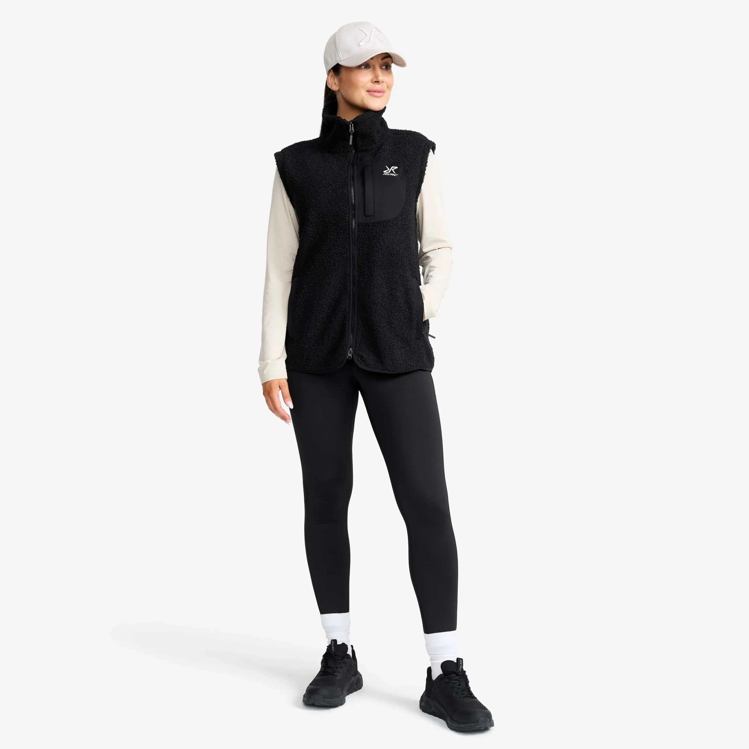 Bigfoot Pile Fleece Vest Damen Black