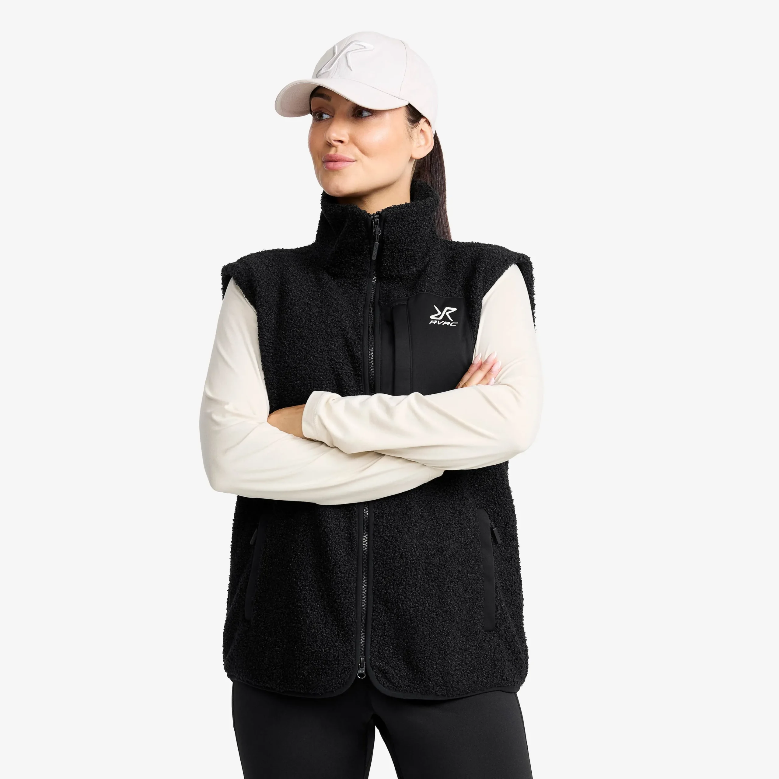 Bigfoot Pile Fleece Vest Damen Black