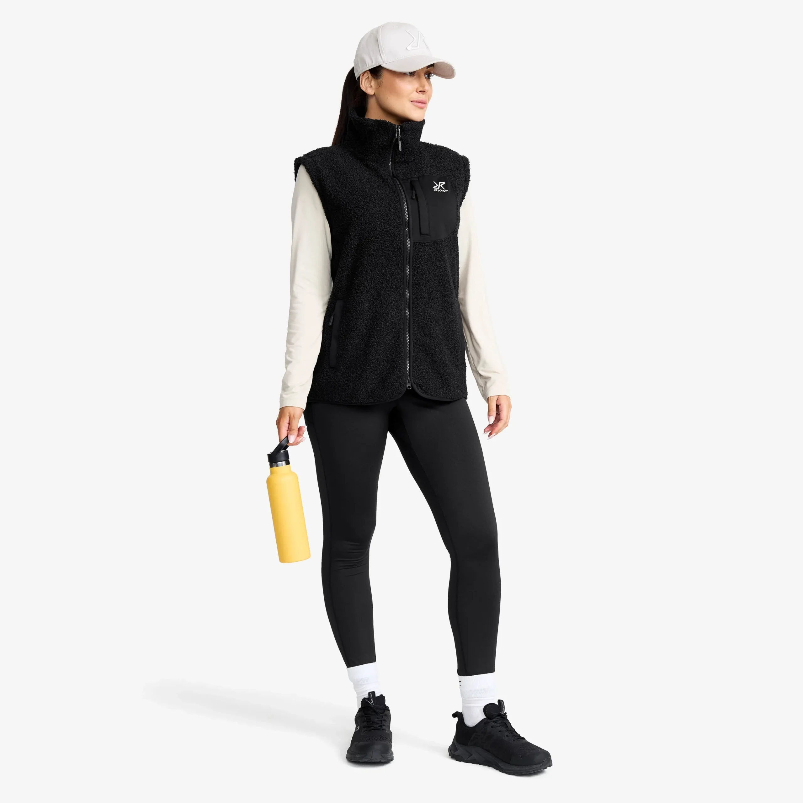 Bigfoot Pile Fleece Vest Damen Black