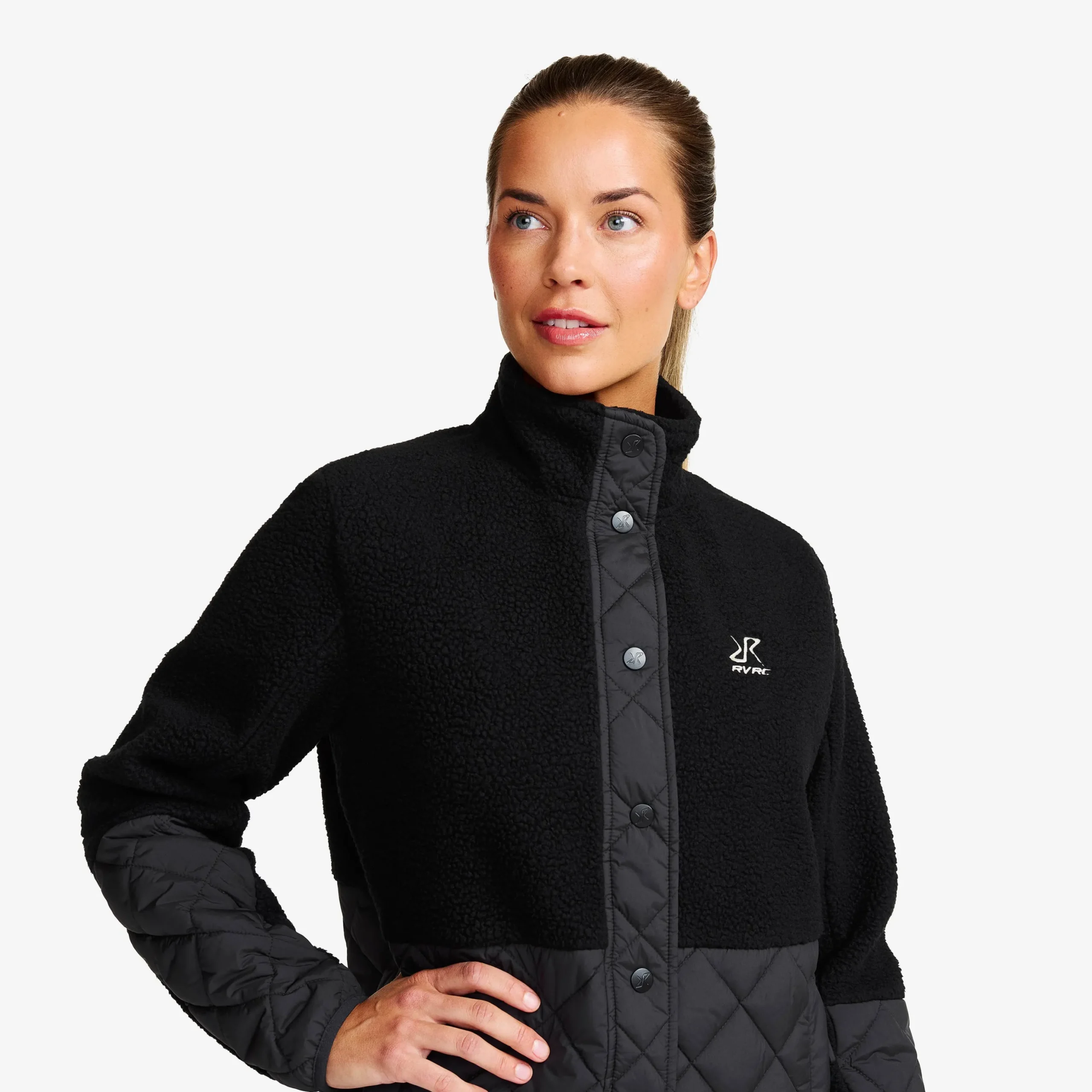 Canyon Hybrid Pile Fleece Damen Black