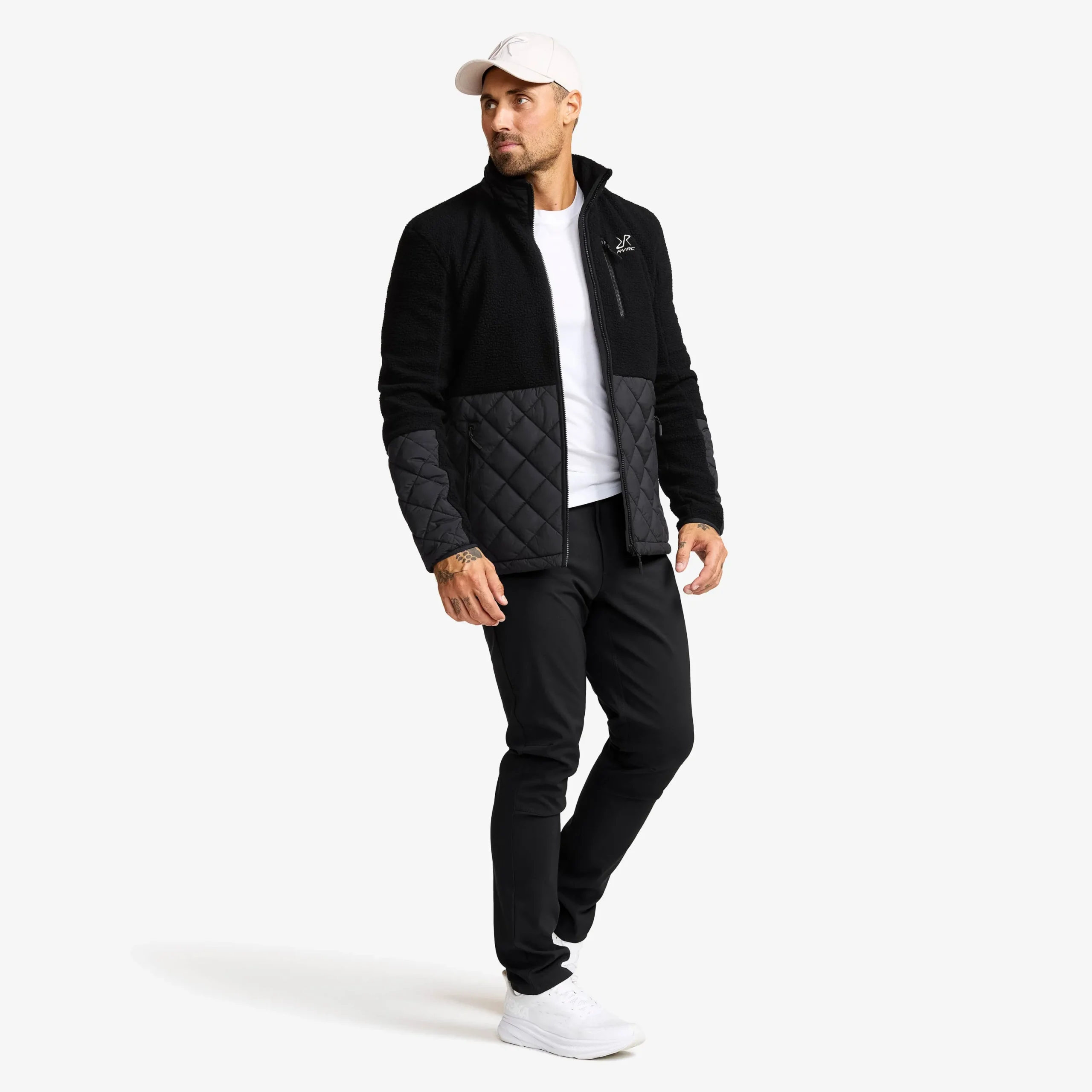 Canyon Hybrid Pile Fleece Herren Black