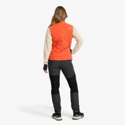 Flex Stretch Down Vest Damen Mecca Orange