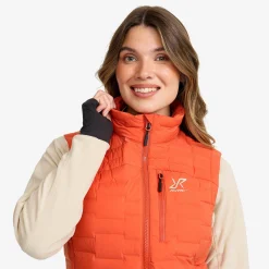 Flex Stretch Down Vest Damen Mecca Orange