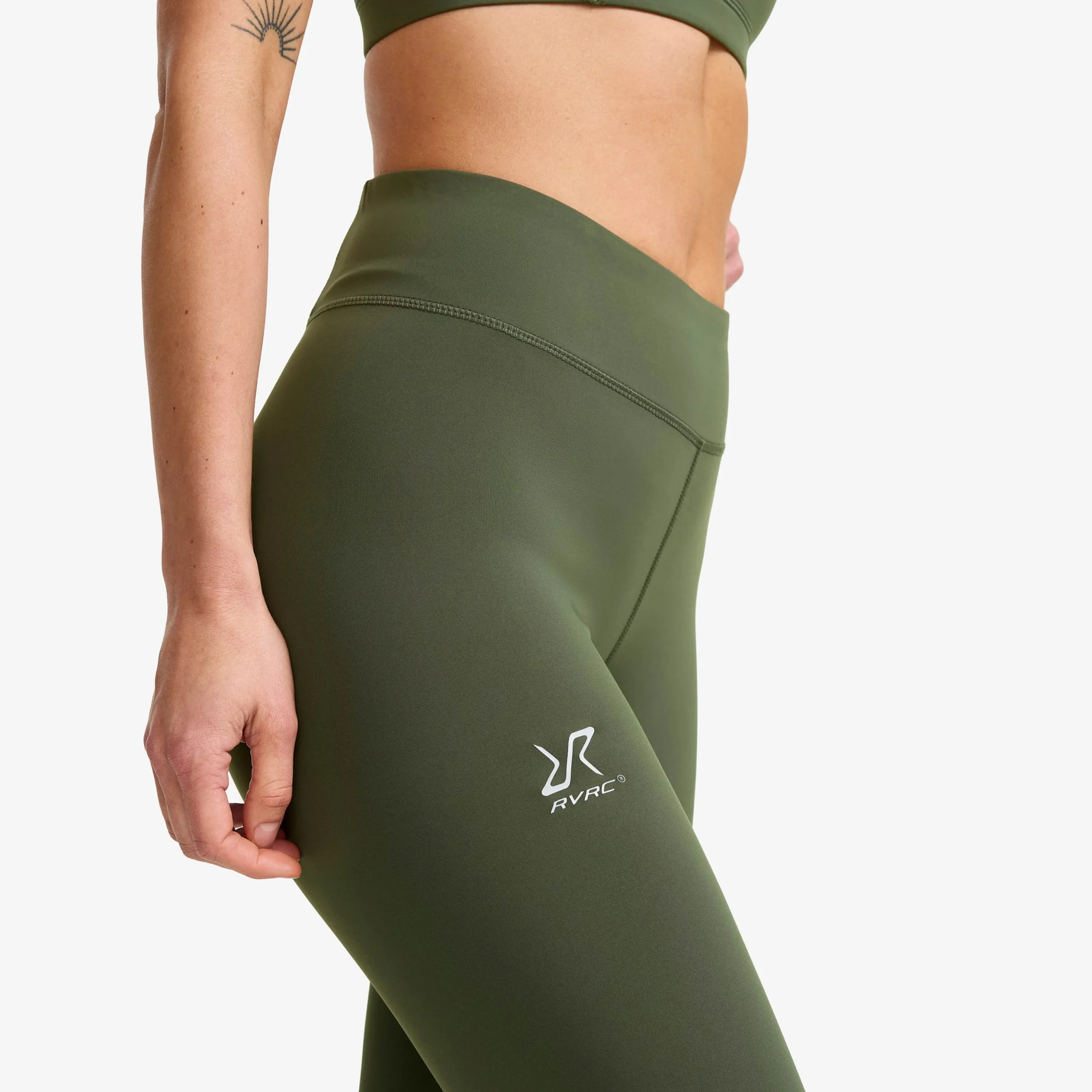 Flow High-waisted Leggings Damen Kambaba Green