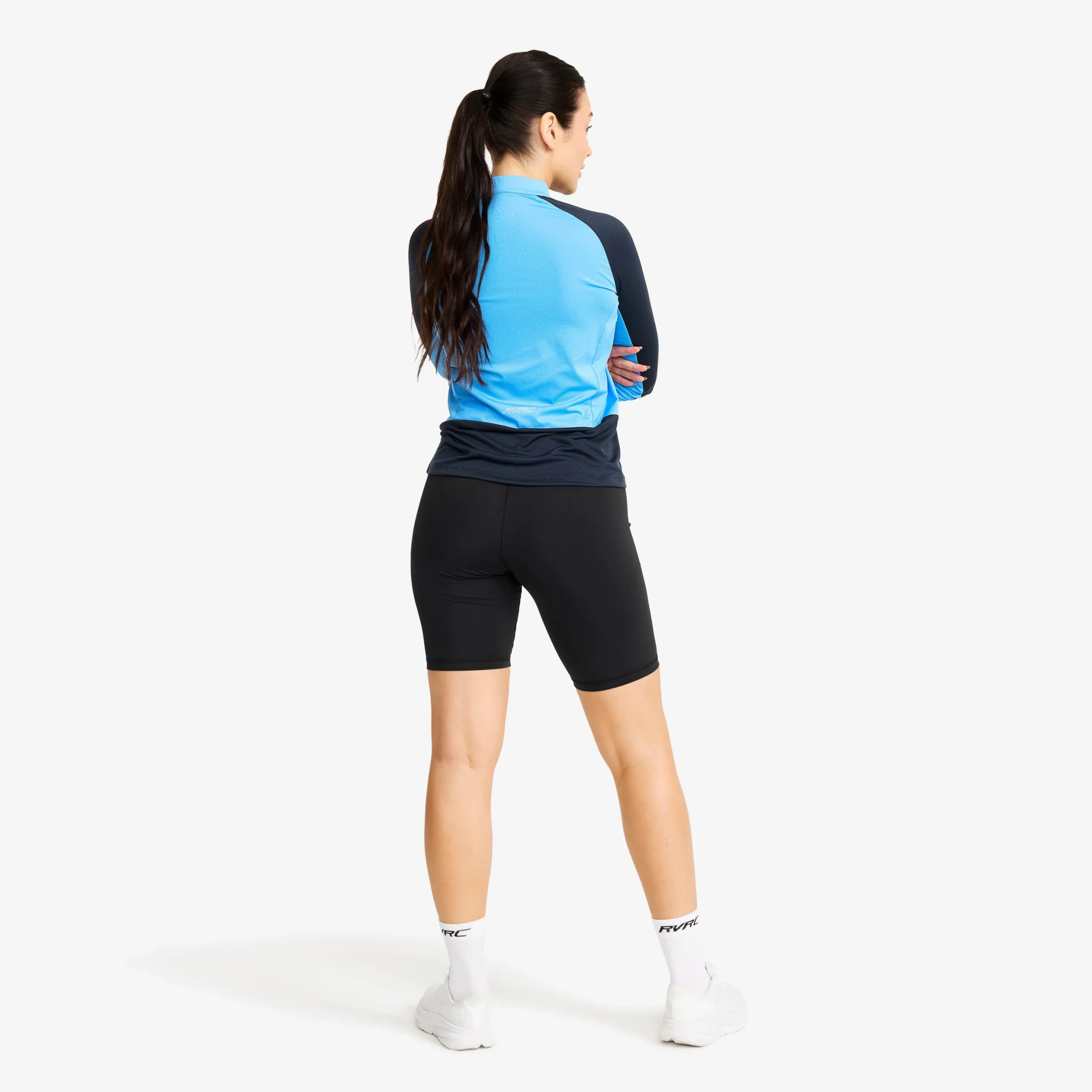 Force Light Half-zip Top Damen Navy/Azure Blue