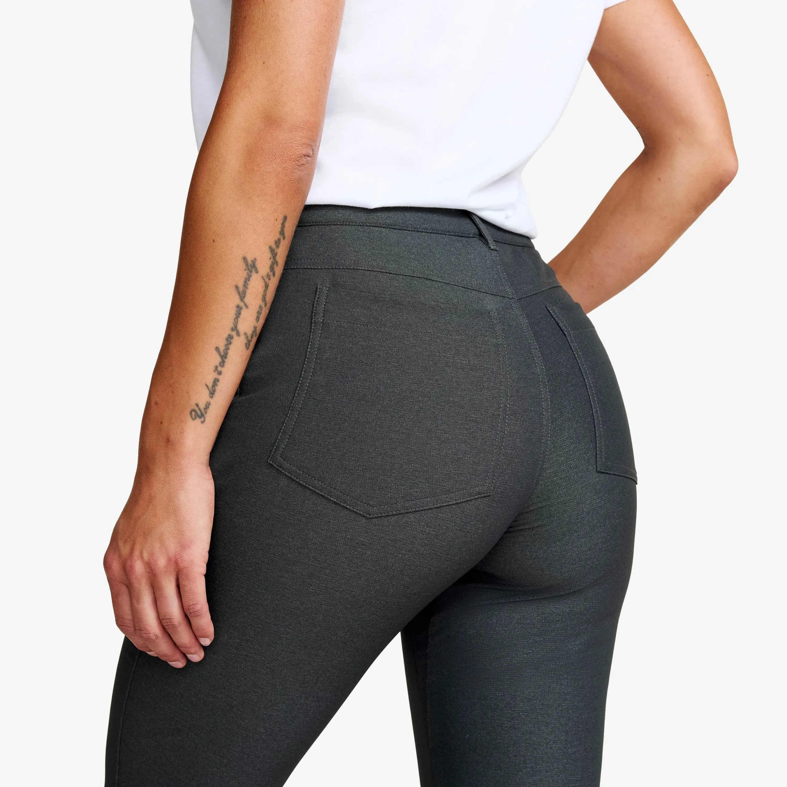 Journey High-waist Pants Damen Dark Grey Melange