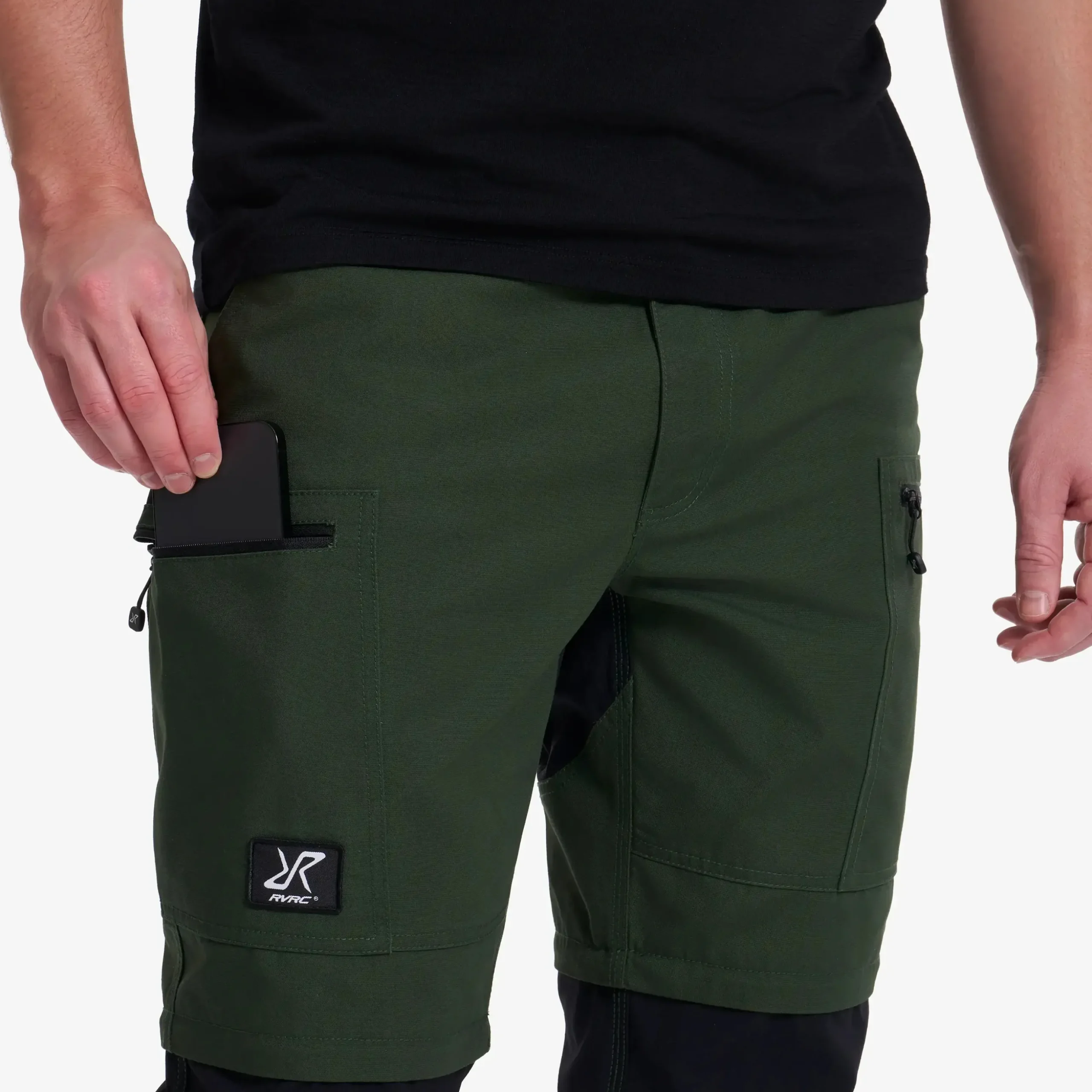 Nordwand Pro Zip-off Pants Herren Forest Green/Black