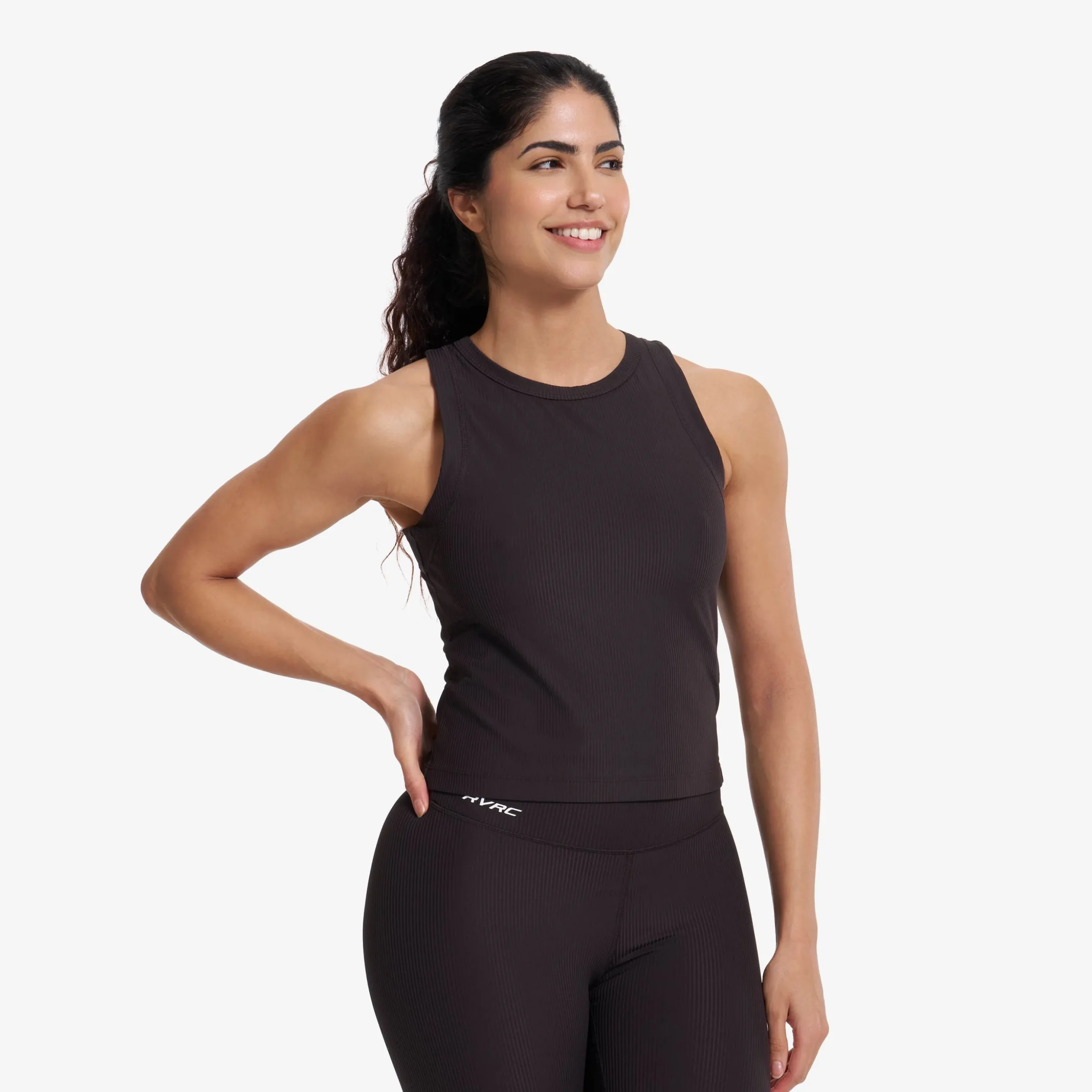 Shape Ribbed Tank Top Damen Espresso