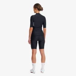 Velo Full-zip Cycling Jersey Damen Black